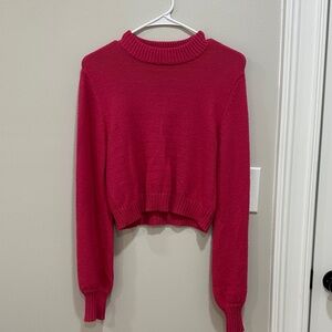 Garage Vibrant Pink Cowl Neck Sweater